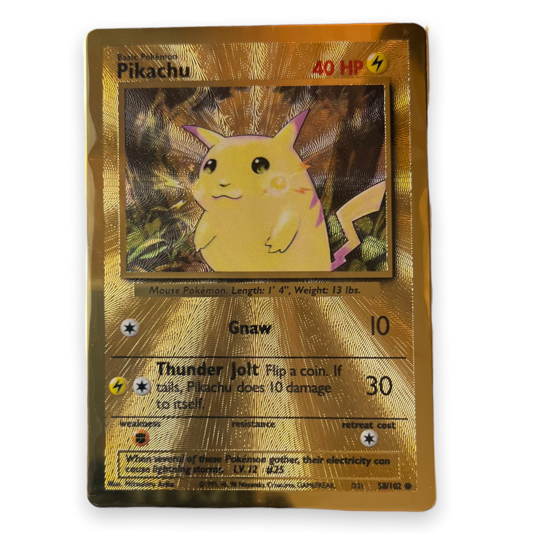 Metal Pokémon Pikachu card